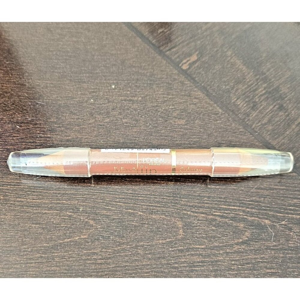 L'Oréal Paris CASHMERE Lip Duet Lip Liner & Coloor Crayon NWT Neutral Makeup